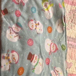 Snowman Patterned Blanket